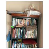 Bookshelf with books