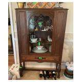 Wooden China hutch, no contents