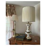 Table lamps and large Bible