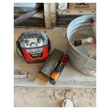 Jump for battery, portable light, wash tub
