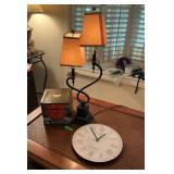 Table Lamps & Clock