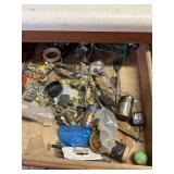 Contents of cabinets and drawers on lower unit
