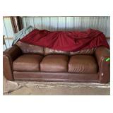 Leather Couch with stand