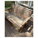 Wooden float seat, glider