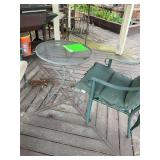 Patio table and four chairs