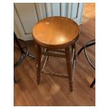 Wooden barstool
