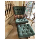 Glider and ottoman