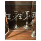 Set of heavy metal candelabras