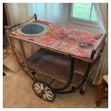 Vintage beverage cart