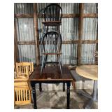 Drop Leaf Table with Two Chairs