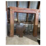 Fireplace Mantel with Small Table