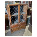 Wooden Display Cabinet with Drawers