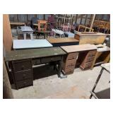 Assorted Wooden Desks & misc. furniture