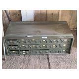 Industrial Metal Parts Storage Cabinet with Drawers