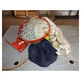 Basketball Hoop with Baseballs & Bag