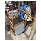 Group of Mid-Century Style Armchairs and tarp in bag