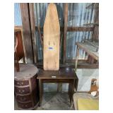 Wooden Ironing Board and  Side Table