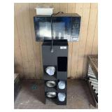 Sharp Carousel Microwave and Napkin, Drink Lid Dispenser Stand
