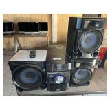 Sony MHC-EC909iP Mini Hi-Fi Component System with Digital Watchdog DVR, and Vinyl Records