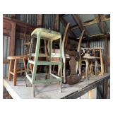 Selection of Assorted Wooden Chairs and Stools