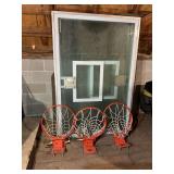 Three Basketball Backboards and Three Rims