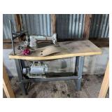 Pfaff Kaiserslautern Industrial Sewing Machine on Stand