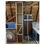 Tall Wooden Bookcase with Shelves
