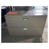 Two-Drawer Metal Filing Cabinet
