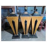 Set of Three Art Deco Style Display Pedestals