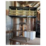 Metal Stand, Storage and Stool