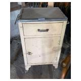 Metal Cabinet with Drawer and Door