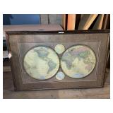 Framed World Map Art