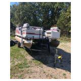 Sun Tracker Pontoon Boat with Trailer
