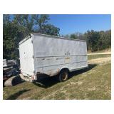 White box trailer conversion dual wheels 16 ft low air in tires