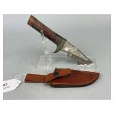 Damascus Knife w/sheath