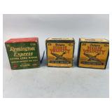 Remington and Peters 12 GA Shotgun Shell Boxes