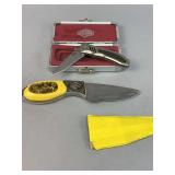 Two Collectible Knives: Custom CryoEdge & Eagle Carved Knife