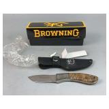RMEF Browning 780RMEF Promotional Packer Knife with Sheath and Box