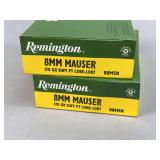 Remington 8mm Mauser & High Velocity Centerfire Cartridges - Lot 2234