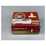 DRT 10mm 105gr Terminal Shock Handgun Cartridges - Full Box
