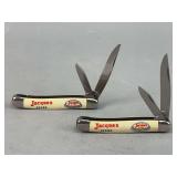 Pair of Jacques Seeds Pocket Knives