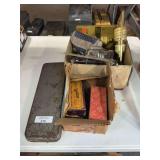 Tools Including Armstrong Tool Holders and Metal Tool Box