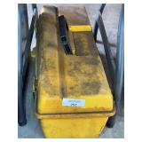 Yellow Toolbox with Various Tools