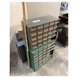 Drawer Organizer Cabinets with Assorted Hardware