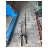 Bait cast rod and reel, close face, rod, and reel