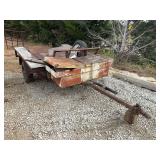 Utility Trailer with Toolbox & Assorted Metal-NO TITLE