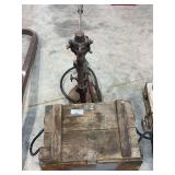 Vintage Rivet Machine with Assorted Tools and Parts