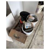 Assorted Tools, Chains, Gasoline Engine, and Hardware