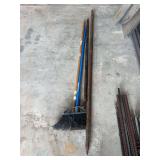 Pry bars and Broom