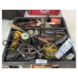 Toolbox with Soldering Irons, Screwdrivers, and Misc. Tools